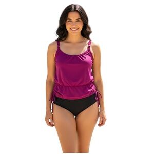Jessica London Size 18 Purple Tankini Top